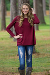 SALE-The Perfect Piko Top-Plum