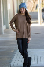The Perfect Piko Top-Mocha