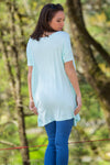 The Perfect Piko Short Sleeve Tunic-Mint