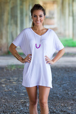 Short Sleeve V-Neck Tunic by Piko1988