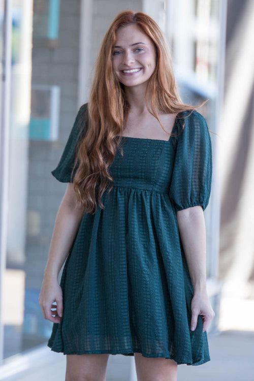TCEC-Remind Me Later Dress-Hunter Green