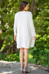 SALE-The Perfect Piko Long Sleeve Swing Dress-Off White