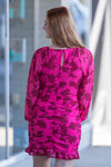 Love Letters Dress-Raspberry Red