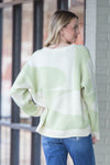 No Worries Sweater-Cream/Light Green