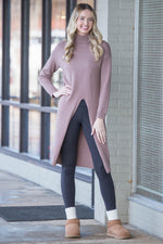 Blue Ivy Longline Front Slit Sweater