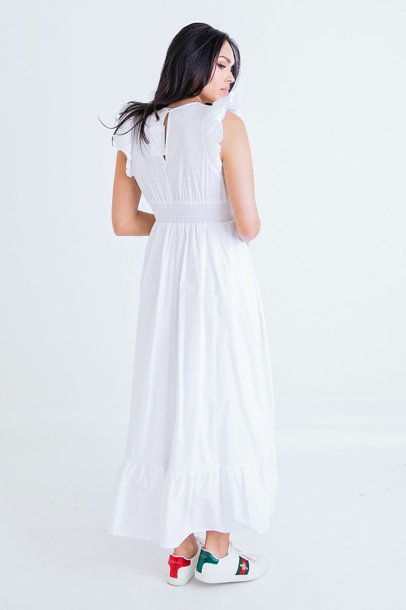 It's A Love Story Dress - White