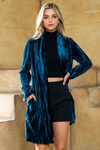 THML Velvet Long Blazer