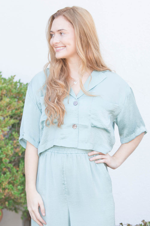Wisk Me Away Pants-Mineral Blue
