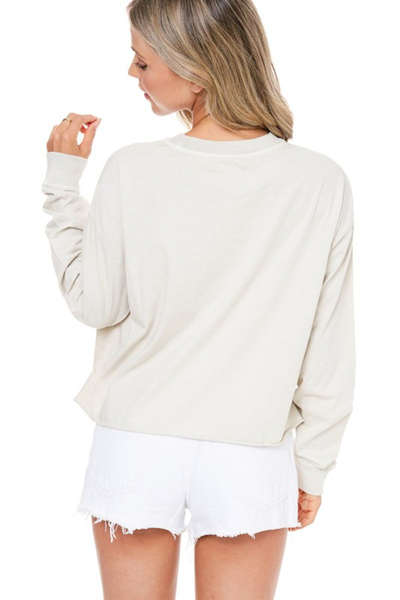 XOXO Glitter Graphic Top-Bone