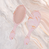 CALA Wet-n-Dry Detangling Hair Brush: Pink Pastel Marble