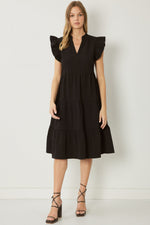 Covered By Love Maxi Dress - Black