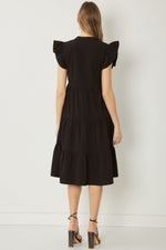 Covered By Love Maxi Dress - Black