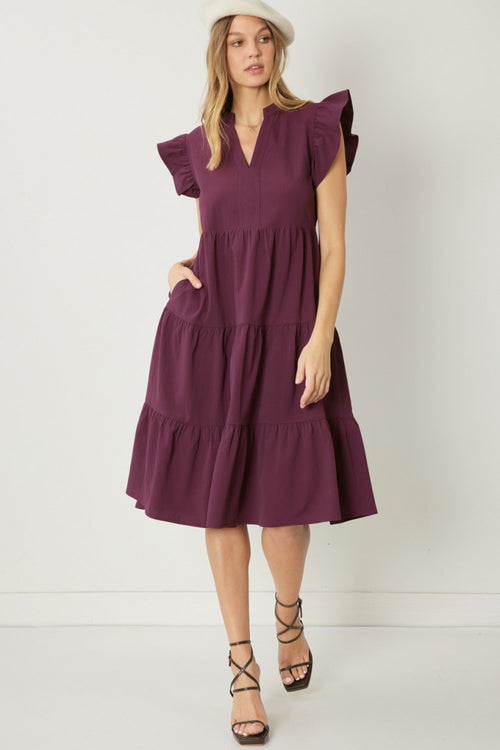 Wonderstruck Maxi Dress - Eggplant