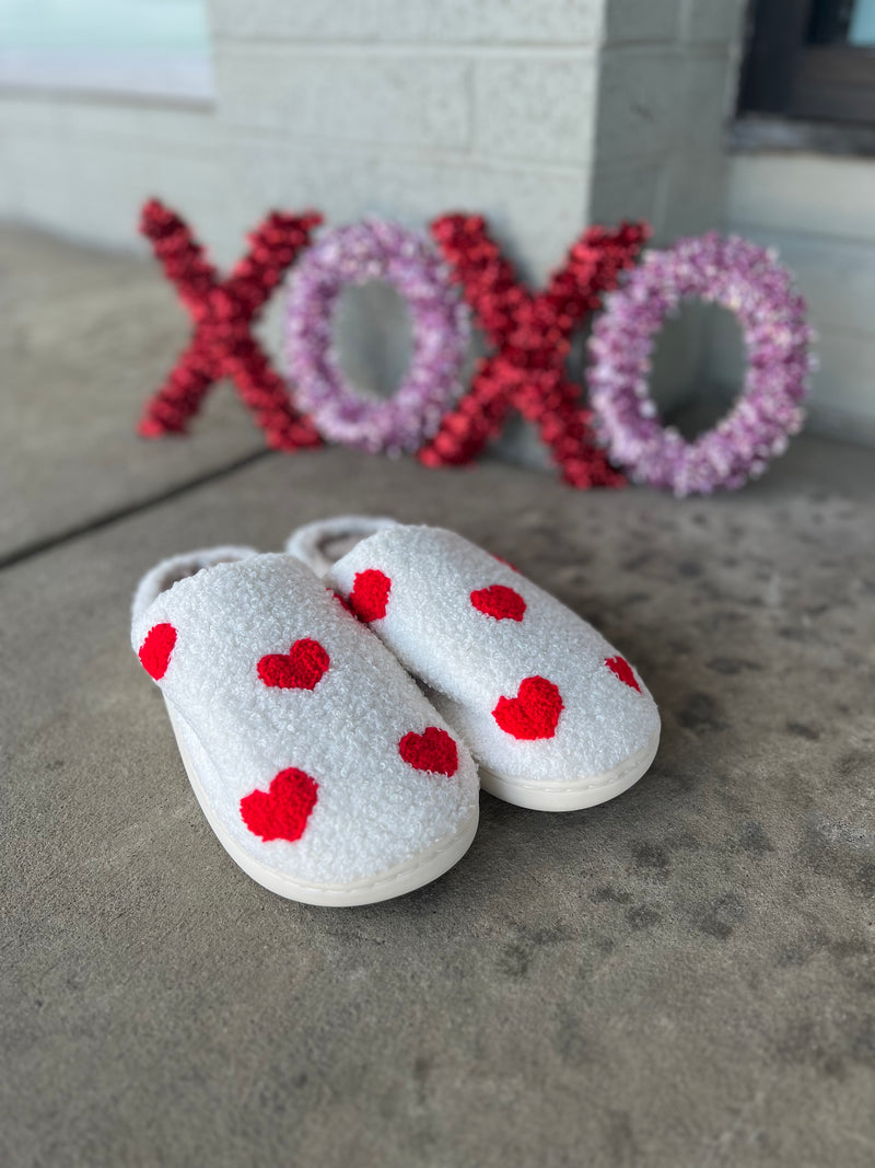 Valentine's Heart Slippers